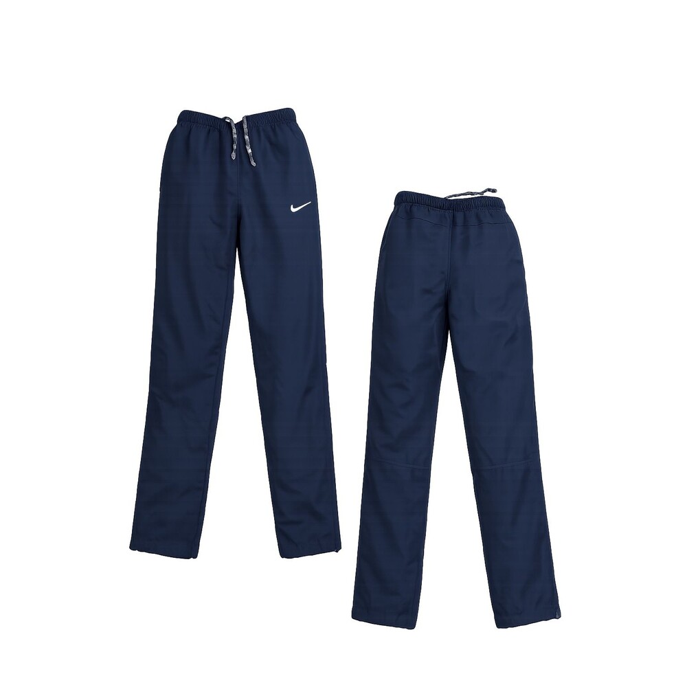 Nike Dri-FIT Track Pants Mens Small Navy Blue Athletic Joggers Swoosh Logo